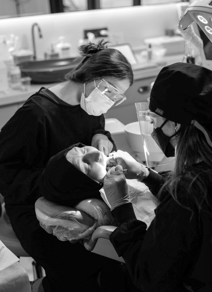 Dentists at work